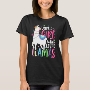 T-shirt Llama Alpaca fille aime Llama Llama