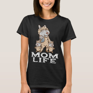 T-shirt Llama Alpaca maman maman vie maman maman maman mam