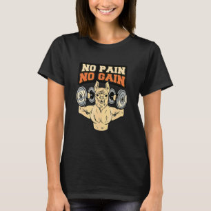T-shirt Llama Alpaca Pas de douleur pas de gain
