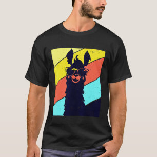 T-shirt Llama Alpaca Rétro Vintage Llamas pour Hommes Femm