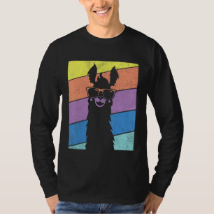 T-shirt Llama Alpaca Silhouette Hommes déçus Femmes