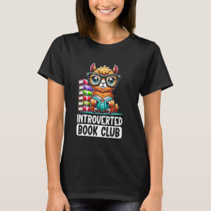 T-shirt Llama amateur de lecture de club de livre introver