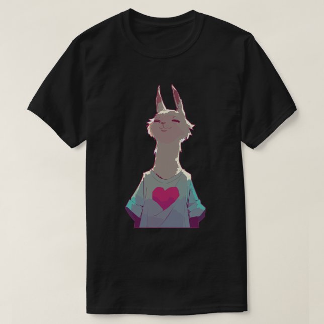 T-shirt Llama amoureuse (Design devant)