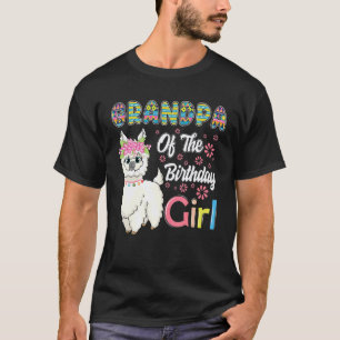 T-shirt Llama Anniversaire Grand-père de la fille d'annive