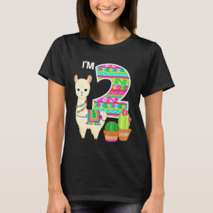 T-shirt Llama Anniversaire Im 2 Ferme Llama Thème 2ème Ann
