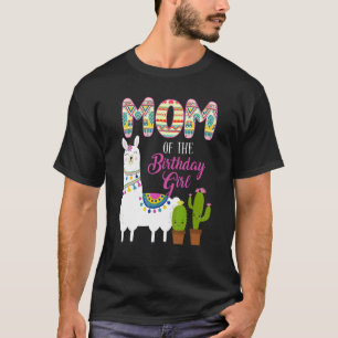 T-shirt Llama Anniversaire Maman De L'Anniversaire Fille F