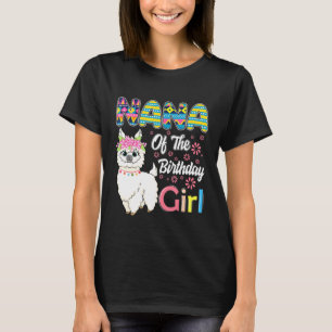 T-shirt Llama Anniversaire Nana De L'Anniversaire Girl Far