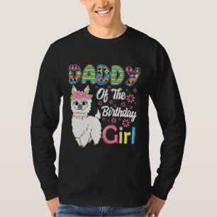 T-shirt Llama Anniversaire Papa De L'Anniversaire Fille Fe