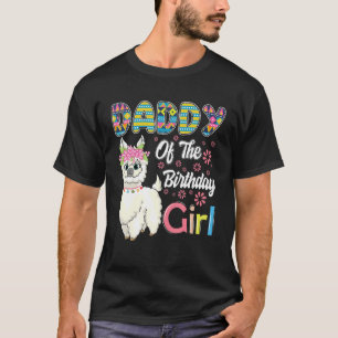 T-shirt Llama Anniversaire Papa De L'Anniversaire Fille Fe