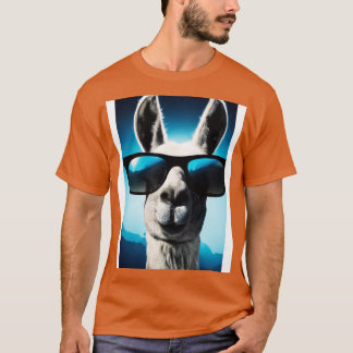 T-shirt Llama avec lunettes de soleil