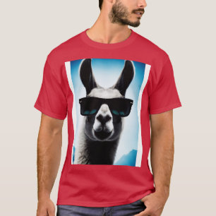T-shirt Llama avec lunettes de soleil 1