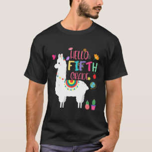 T-shirt Llama Bonjour 5e année 2021 2022 Équipe 5e année T