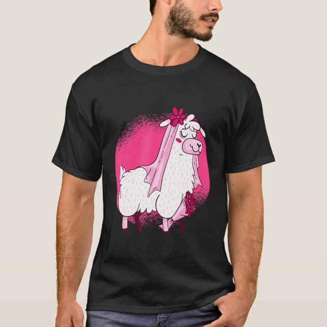 T-shirt Llama Bride (Devant)