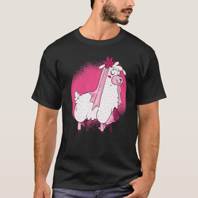 T-shirt Llama Bride (Devant)