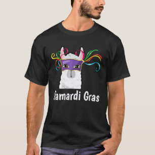 T-SHIRT LLAMA CÉLÉBRE MARDI GRAS AMUSEMENT CARNIVAL DÉFILÉ