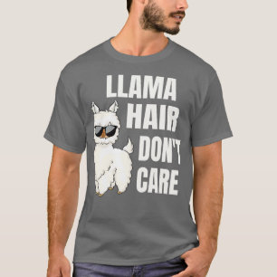 T-shirt Llama Cheveux Drôle Dit Alpaca Cadeau