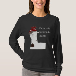 T-shirt Llama Christmas Design Fa La Llama