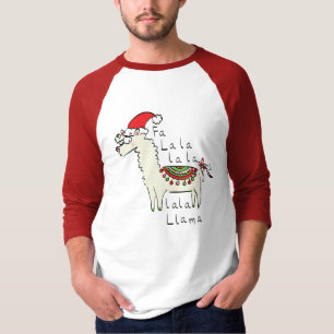 T-shirt Llama Christmas Enfants mignonne Drôle