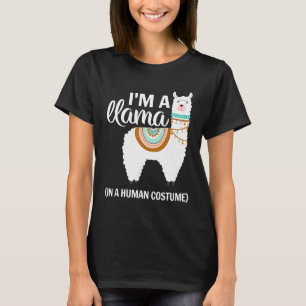 T-shirt Llama Costume Halloween Je Suis Une Llama Dans Un