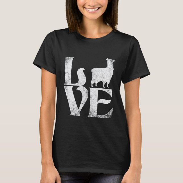 T-shirt Llama d'amour (Devant)
