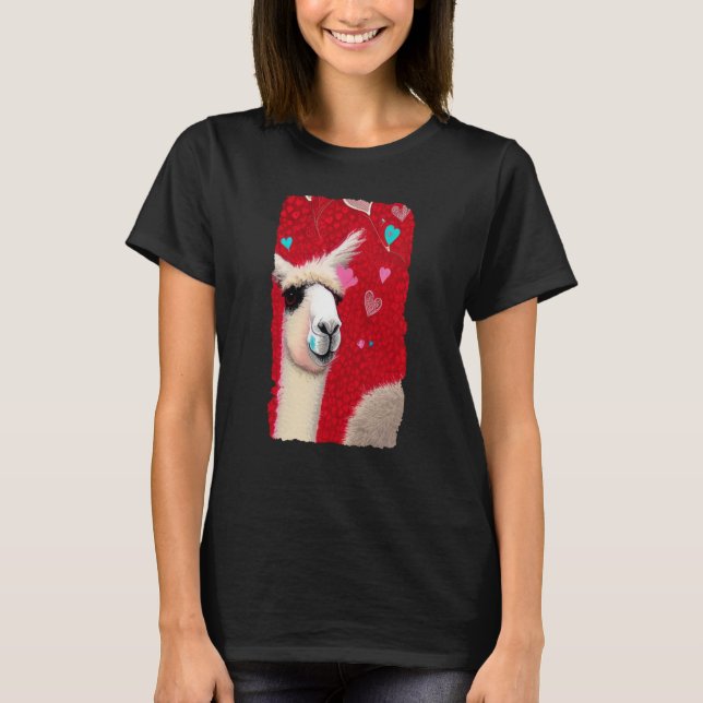 T-shirt Llama d'amour 02 (Devant)