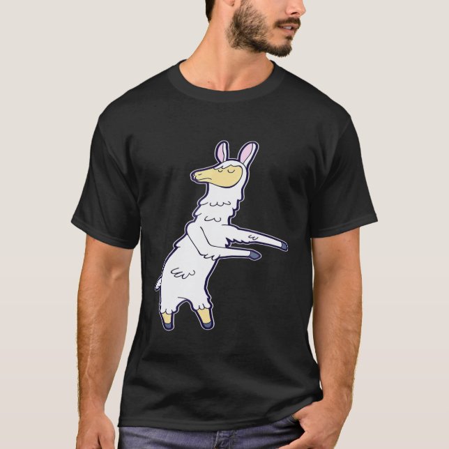 T-shirt Llama de flossing  Danse avec la ficelle de flossi (Devant)