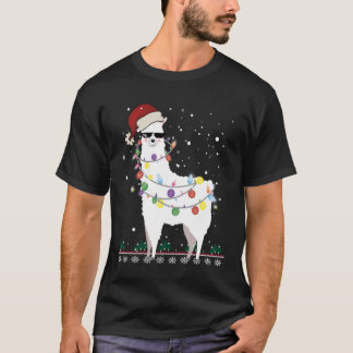 T-shirt Llama de Noël - Alpaca Arbre de Noël Classique T-