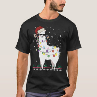 T-shirt Llama de Noël - Alpaca Arbre de Noël Classique T-