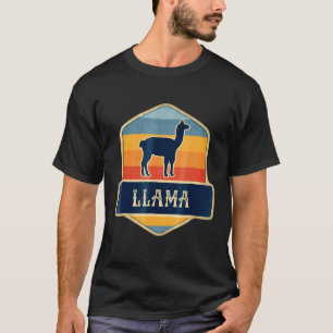 T-shirt Llama de style vintage amoureux de lama rétro