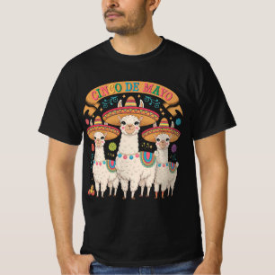 T-shirt Llama drôle Cinco De Mayo Fête Party