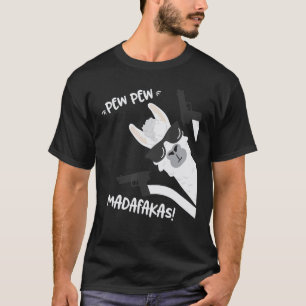 T-shirt Llama drôle d'alpaga avec des pistolets vintage I