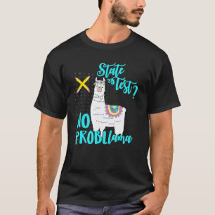 T-shirt Llama drôle état de motivation amusant test jour t