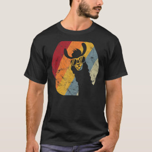 T-shirt Llama Drôle Lunettes de soleil Zoo Alpaca Vintage