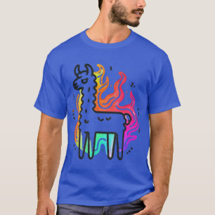 T-shirt Llama flamme