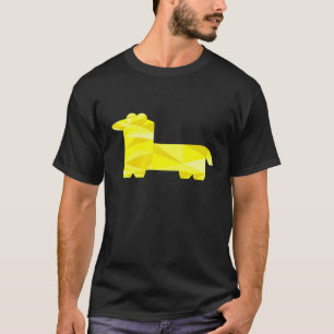 T-shirt Llama Géométrique Cool Polygon Origami Amateur d'A