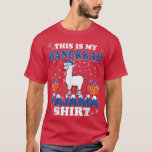 T-shirt Llama Hanoukka Pajama Chanukah Menorah Drôle Jewis<br><div class="desc">Llama Hanoukka Pajama Chanukah Menorah Drôle Fête Juive.</div>