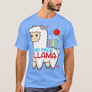 T-shirt Llama Happy Retour À L'École Professeur De Science