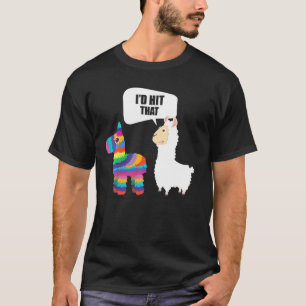 T-shirt Llama J'Ai Touché Que Pinata Mexicaine Drôle Cinco