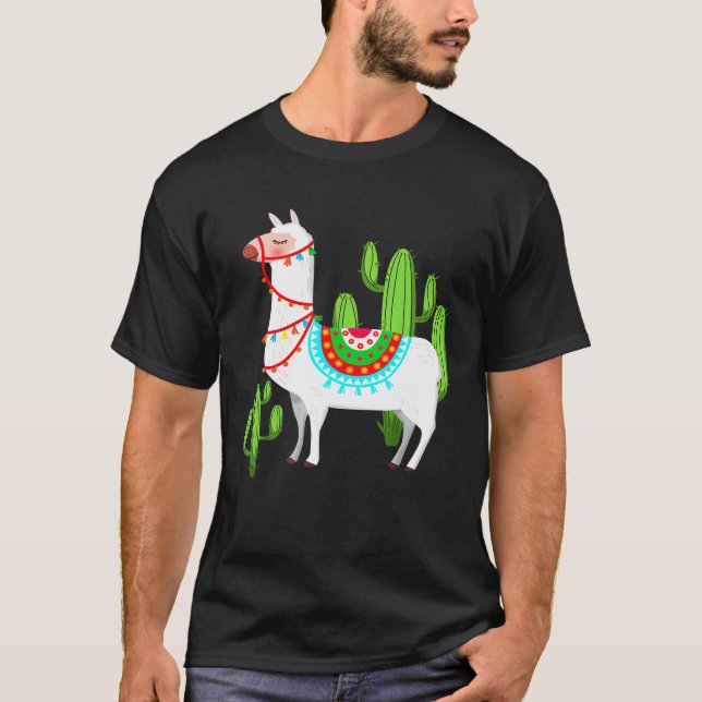 T-shirt Llama Llama Stuff Alpaca Pérou Animal Drame (Devant)