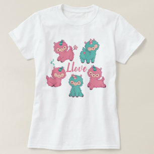 T-shirt Llama Love