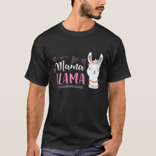 T-shirt Llama Maman Pas De Drame Llama