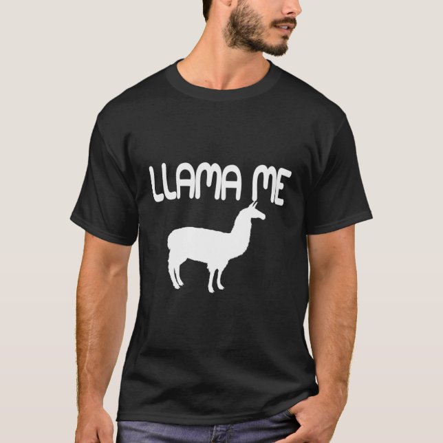 T-shirt Llama Me Appellez-Moi  Branché (Devant)