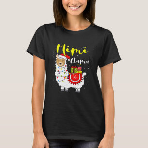T-shirt Llama Mimi Lights Santa Chapa Xmas Pyjama Correspo