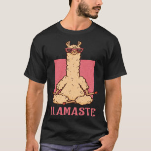 T-shirt Llama Namaste Yoga Mom Chakra Women's workout Moth