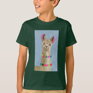 T-shirt Llama ornée - Beige