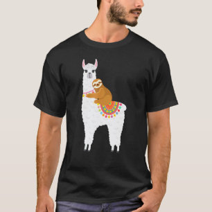 T-shirt Llama & Paresseux Endormis , Pyjama Vêtements de N