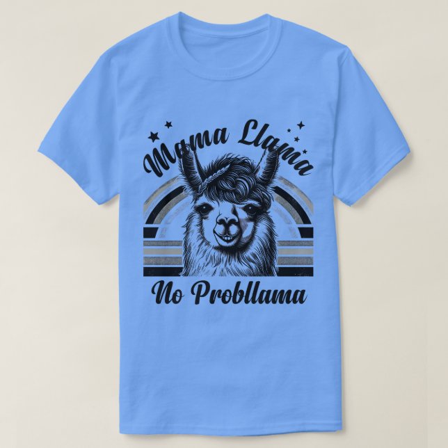 T-shirt Llama Pas De Probllama Drôle Mignonne Design (Design devant)
