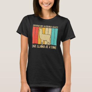 T-shirt Llama Pour Femmes Filles Llama Ferme Animal
