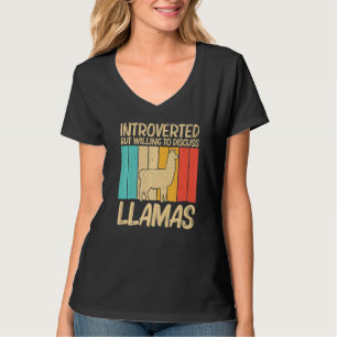 T-shirt Llama pour hommes femmes Llama ferme animal 2
