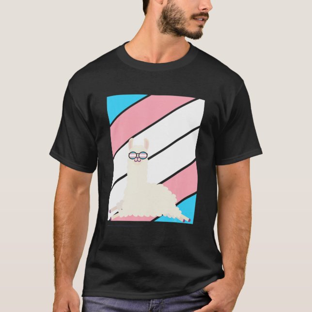 T-shirt Llama Pride Drapeau transgenre LGBTQ Fière Ally Pr (Devant)